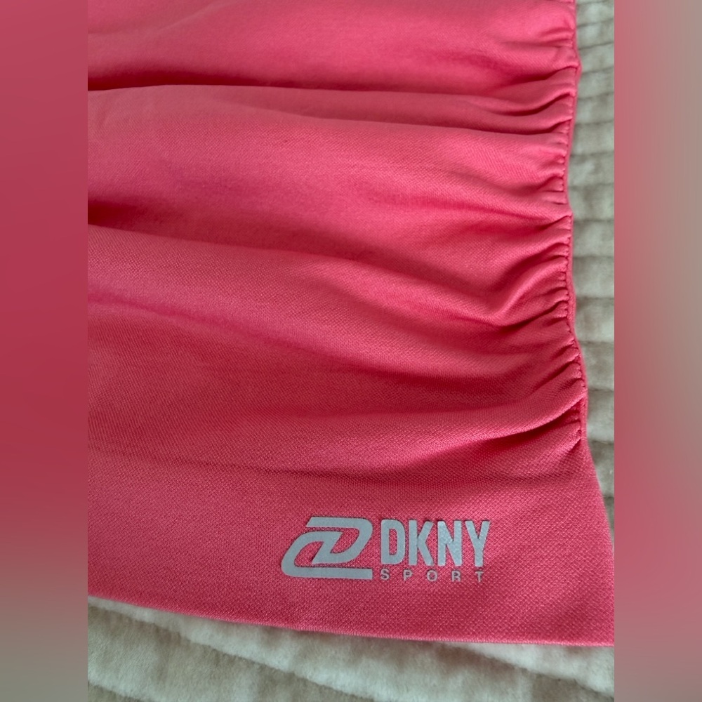 DKNY SPORT Vibrant Coral Tank STRETCHED Top SIZE S - Picture 5 of 11